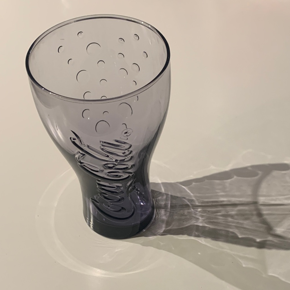 Coca Cola Lavender Glass Tumbler